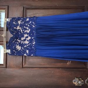 Royal blue prom dress